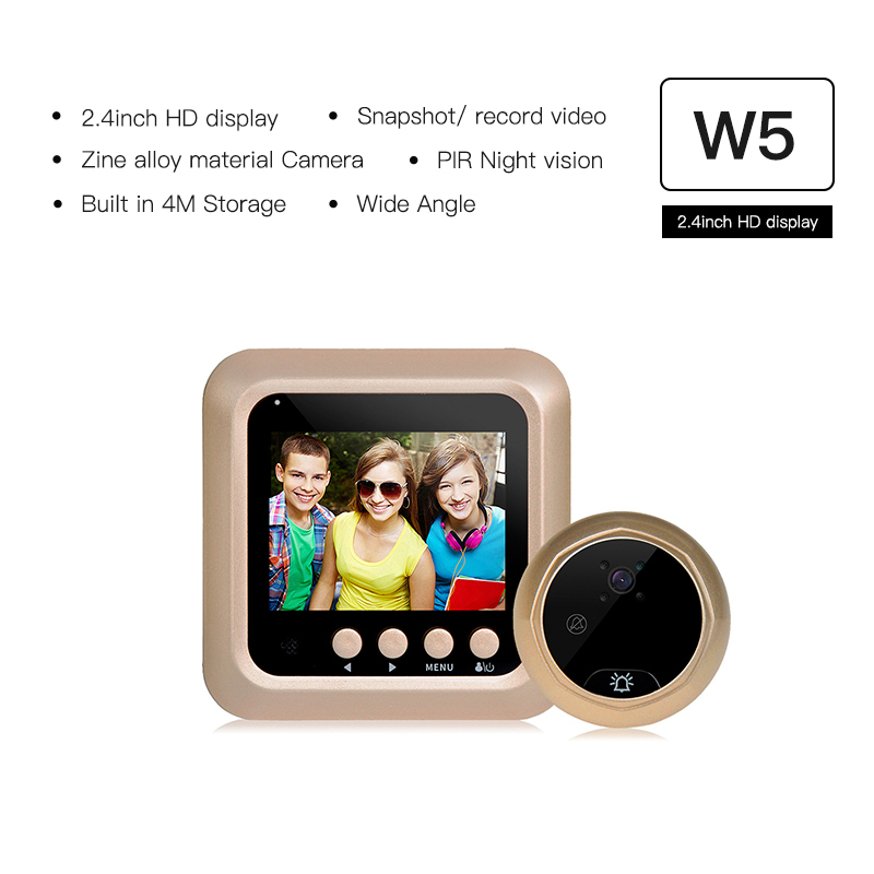 2.4 inch Home Security Doorbell Camera  (dry battery)  W5
