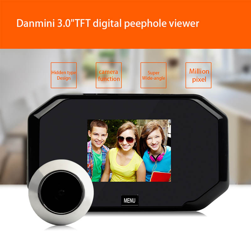 3.5-inch smart digital peephole viewer (Alkaline batteries AAA) X7