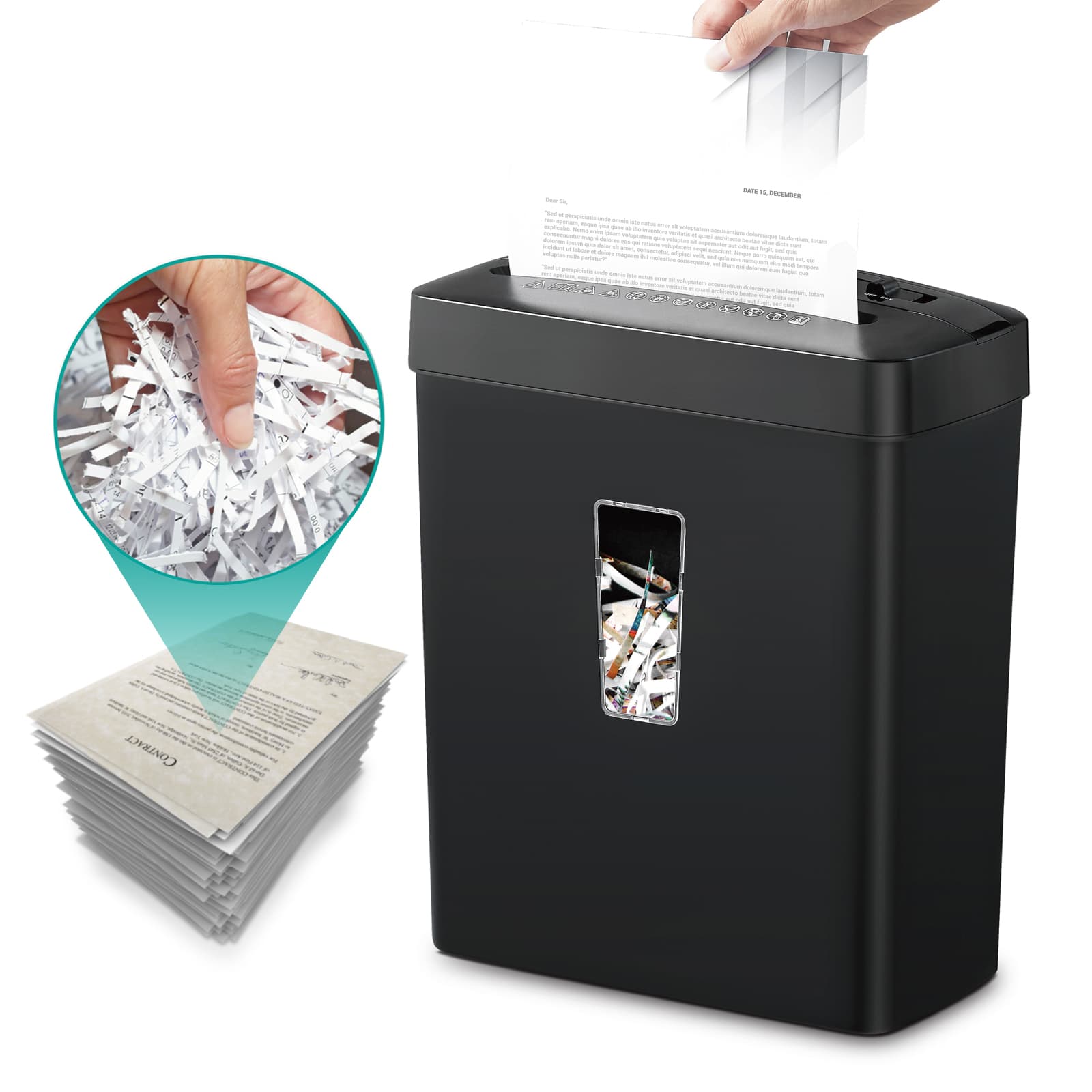 6 sheets A4 Paper Shredder Machine C220P with Reverse Function