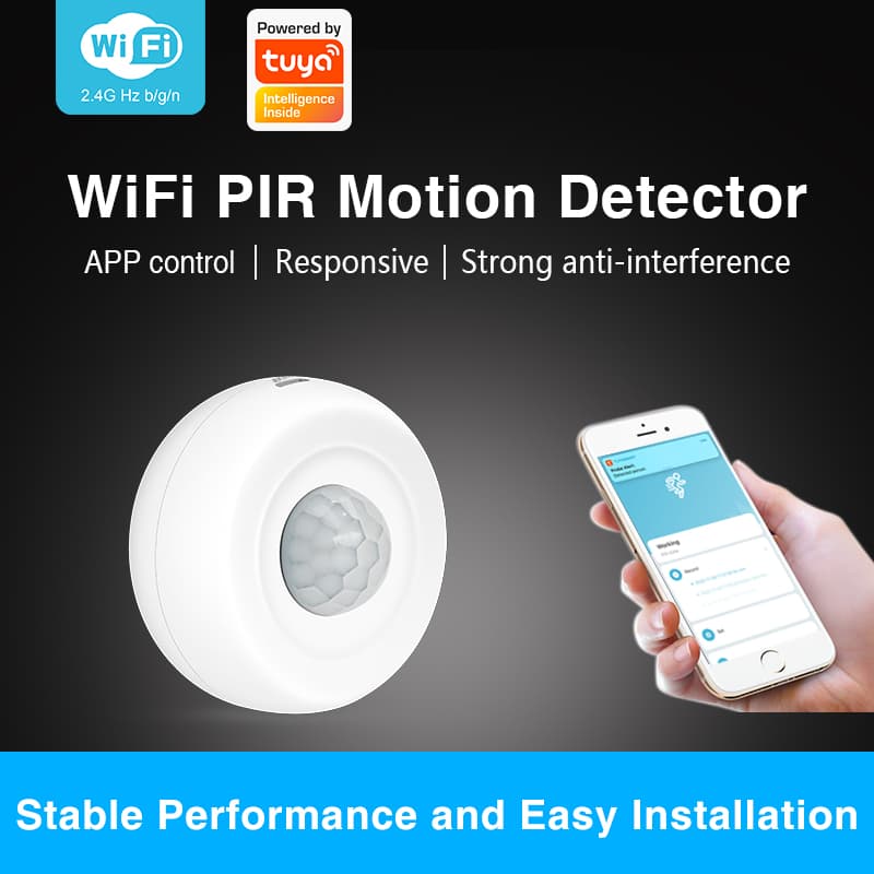 HW400B WiFi Ceiling PIR Motion Detector – 360° Tuya Smart Sensor with App Alerts