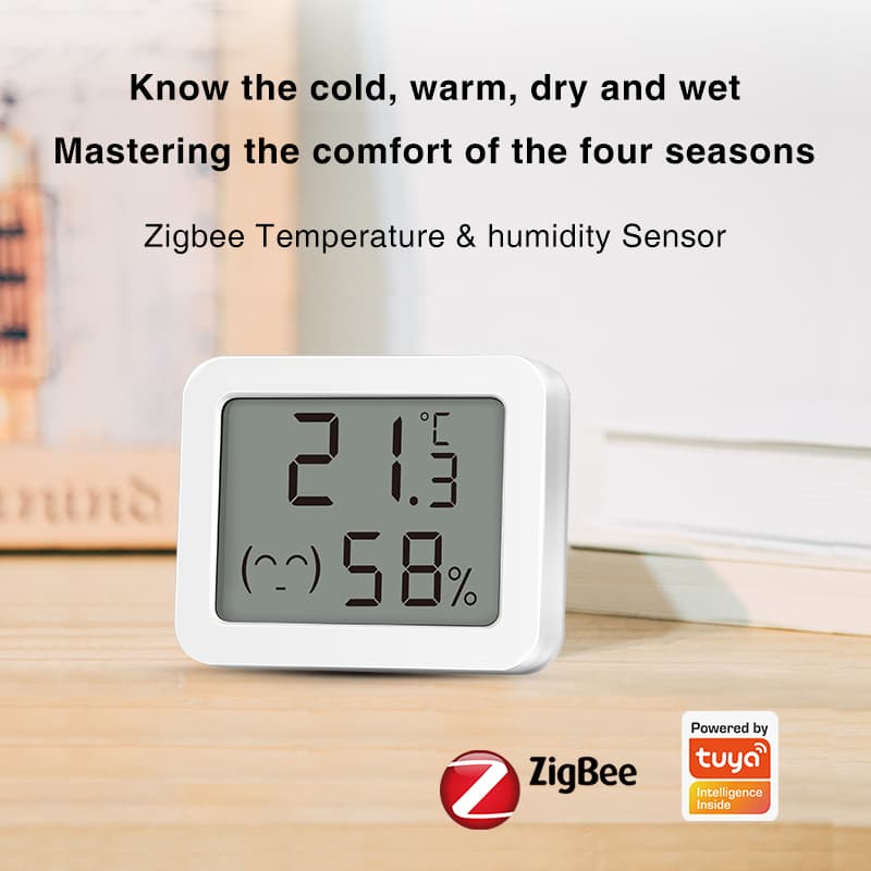 WSD500D / WSD510B Zigbee Temperature and Humidity Sensor with LCD Display